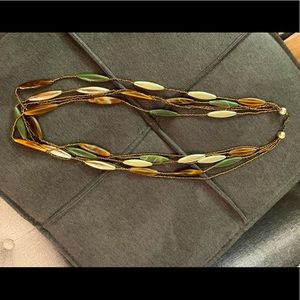 Multicolored statement necklace